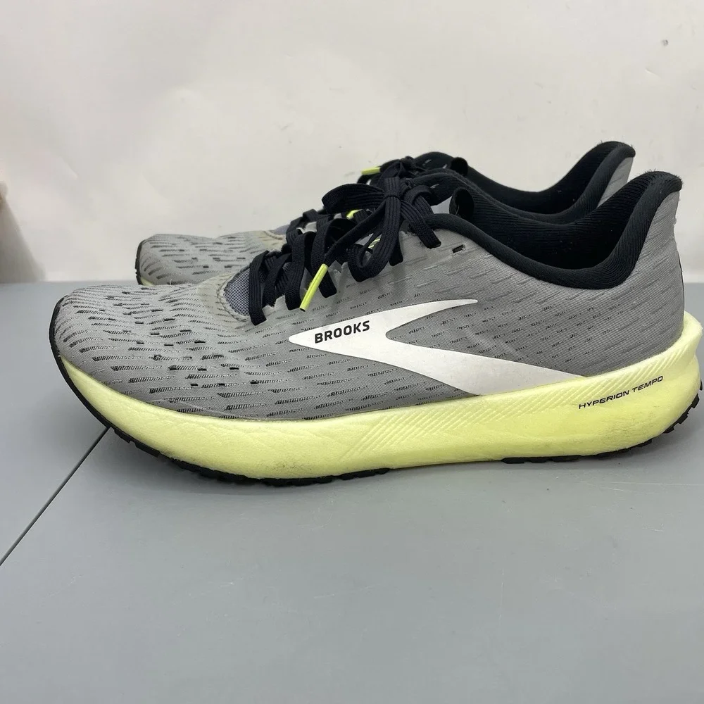 Brooks Hyperion Tempo Sneakers Shoes Running Training Walking Gray Mens 9
